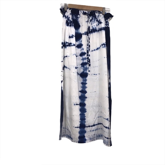 Emerson Fry Drawstring Skirt Tie Dye Indigo - Picture 2 of 5